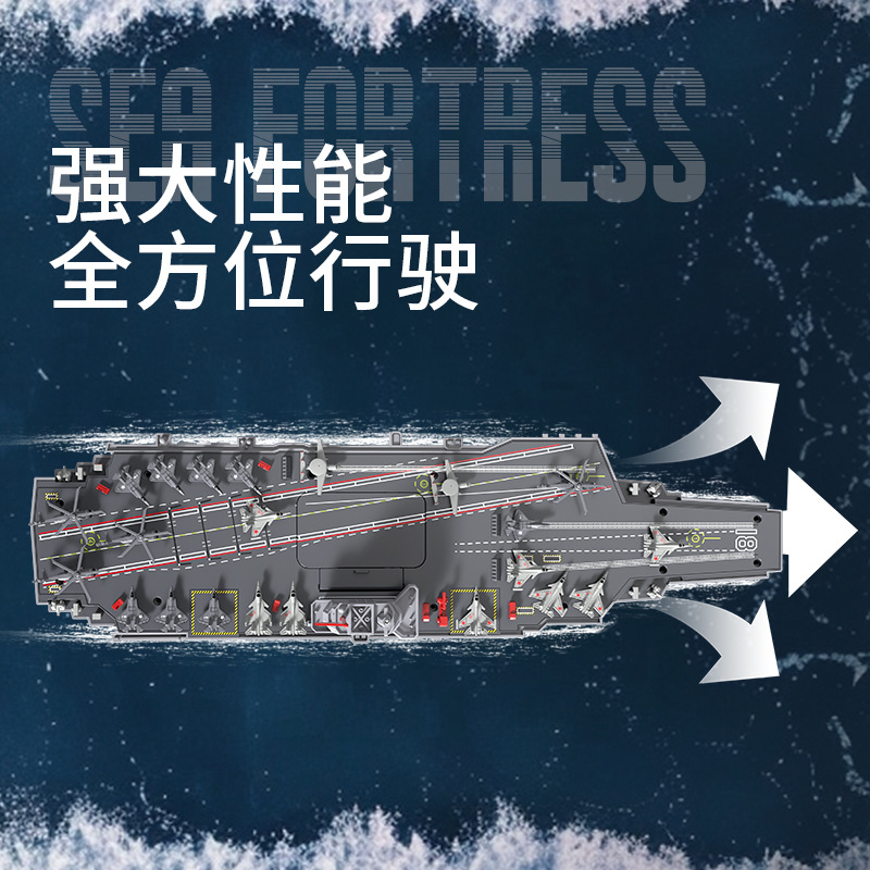 JJRC new high speed remote control aircraft carrier model 2.4G wireless remote control boat charging boy water electric toy