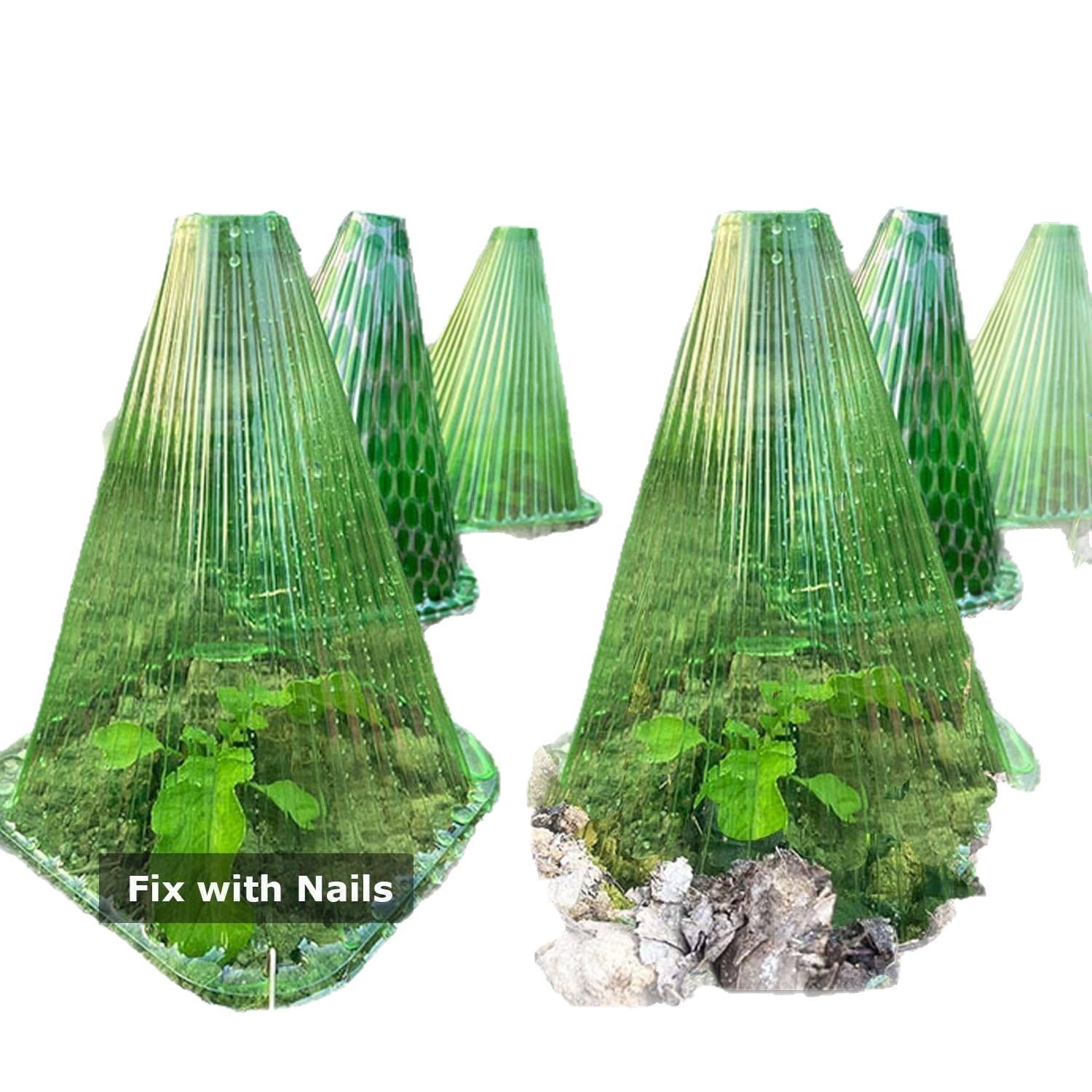Seedling Protection Cover Transparent Bell Cover Reusable Greenhouse Protection from Birds Frost [Ten Years Longevity]