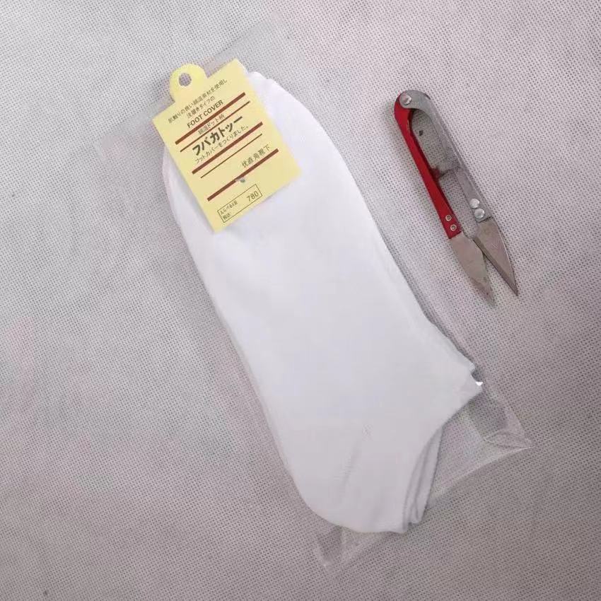 Disposable Cotton Socks for Men and Women, Black and White Gray Socks, No-Wash, Deodorant and Sweat-Absorbent Summer Thin Foot Bath Boat Socks Wholesale