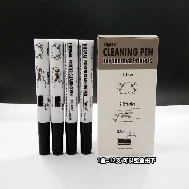 Flysea Printer Cleaning Pen Thermal Print Head Maintenance Cleaning Alcohol Pen Dust Removal Pen Thermal Special Pen