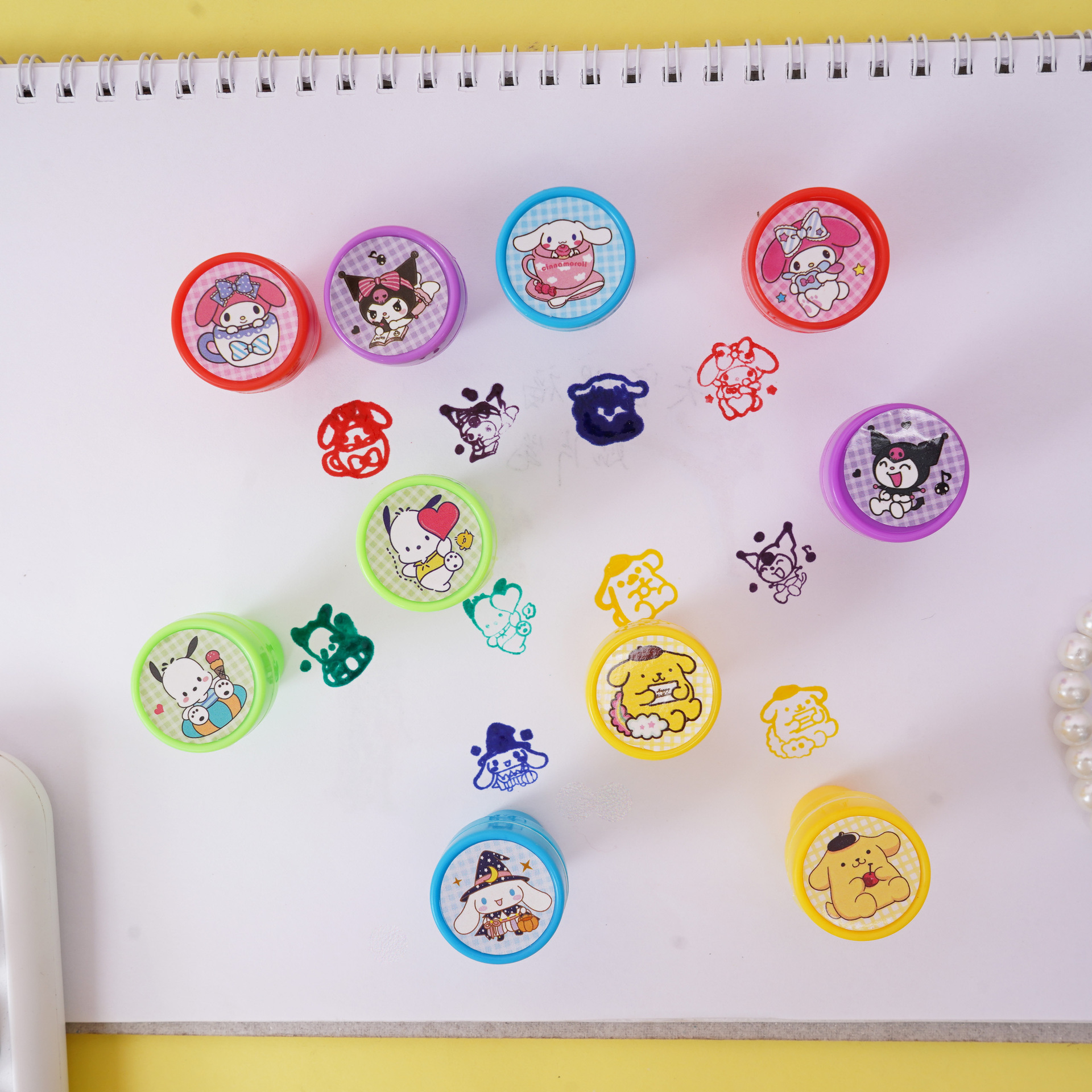 Sanrio Stamp Children's My Melody Washable Stamp Cinnamoroll Children's Toy Elementary School Children's Day Stamp