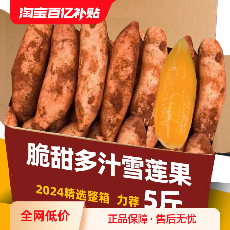 Свежий фрукт якона сезонная полная коробка бесплатная доставка красный сердечный юньнаньский фрукт якона свежевскопанный хрустящий и сладкий