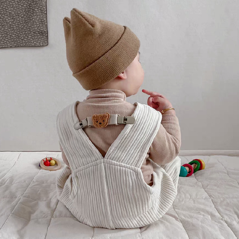 ins Han Feng Bear Strap Clip Children's Strap Pants Anti-clip Shoulder Strap Holder Strap Skirt Anti-slip Artifact