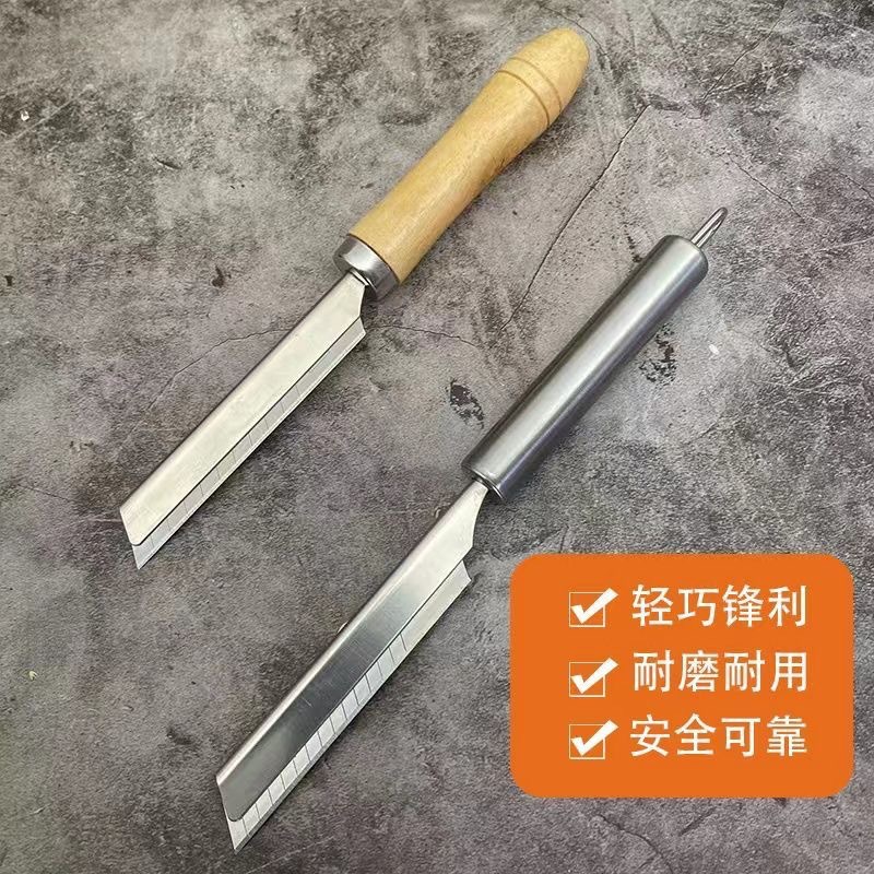 готовый нож для овощей из нержавеющей стали с деревянной ручкой нож для бритья свиного волоса кухонный инструмент