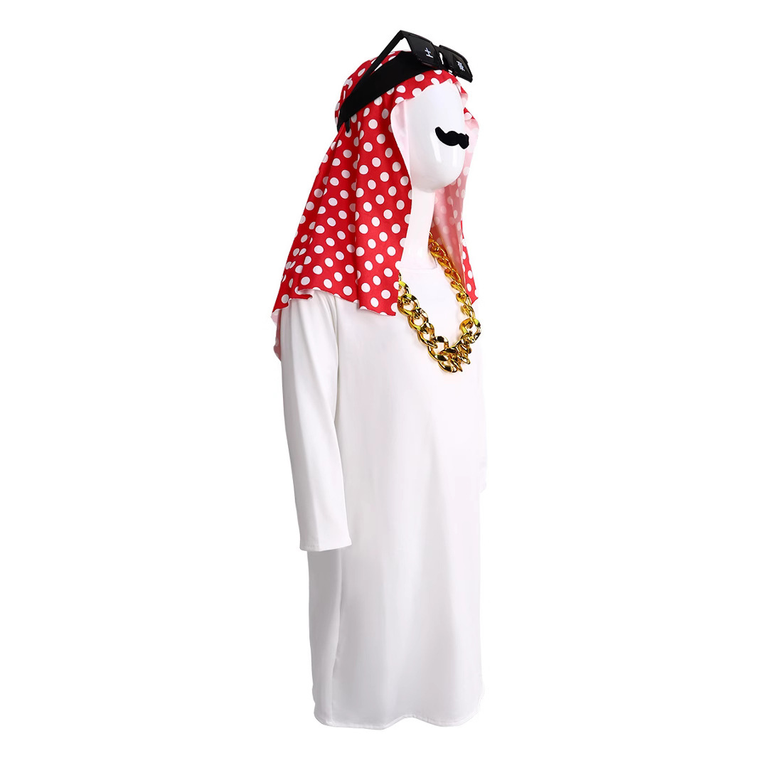 Halloween Middle East Dubai Local Costume Arabian Birthday Funny Robe Qatar Prince Saudi Clothes