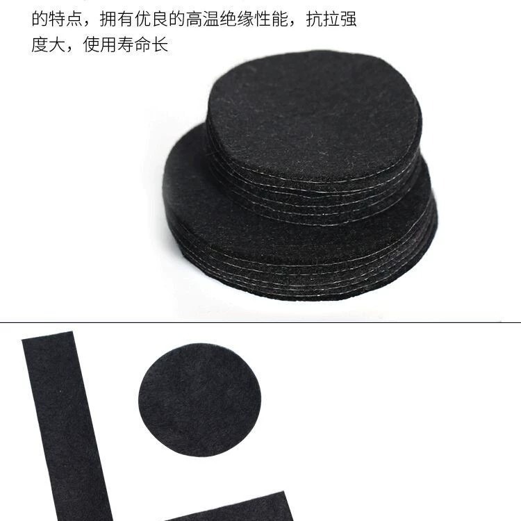 Incense Burner Black Aluminum Foil Flame-Retardant Cotton Incense Cotton Flame-Retardant Pad Insulation Cotton Fire-Proof Aromatherapy Box Fire-Proof Cotton Mosquito-Repellent Cotton