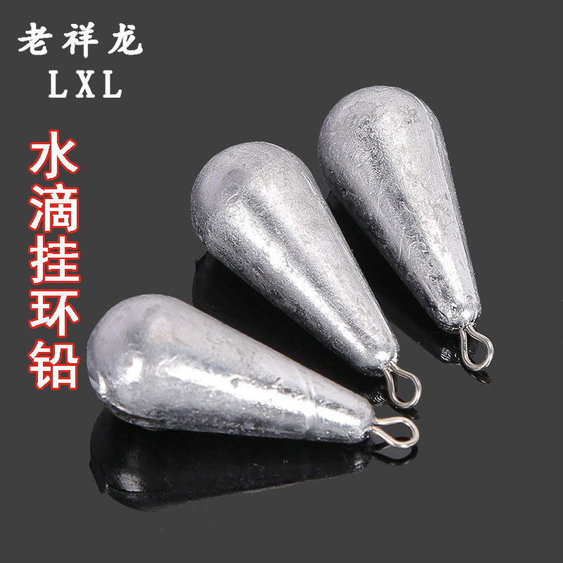 Оптовая продажа свинцового подвеса в форме капли для рыбалки