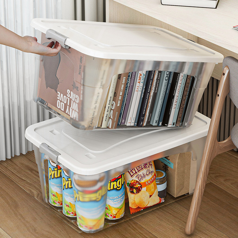 Storage Box with Lid Multifunctional Storage Box Plastic Extra Large Transparent Toy Storage Organiser Home Storage Box