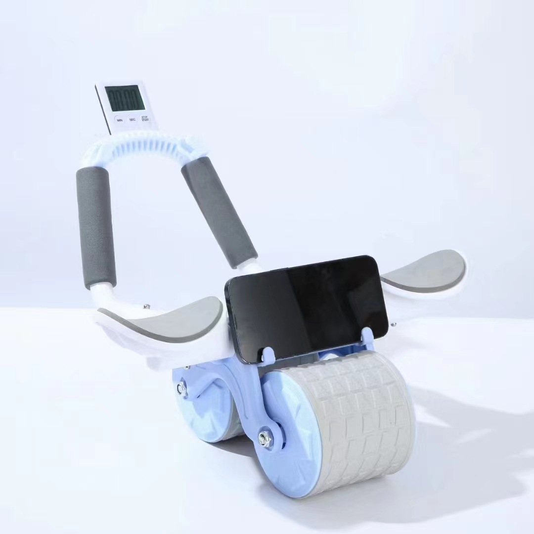 Abdominal wheel automatic rebound abdominal muscle wheel elbow support flat support abdominal muscle belly contracting trainer home fitness equipment