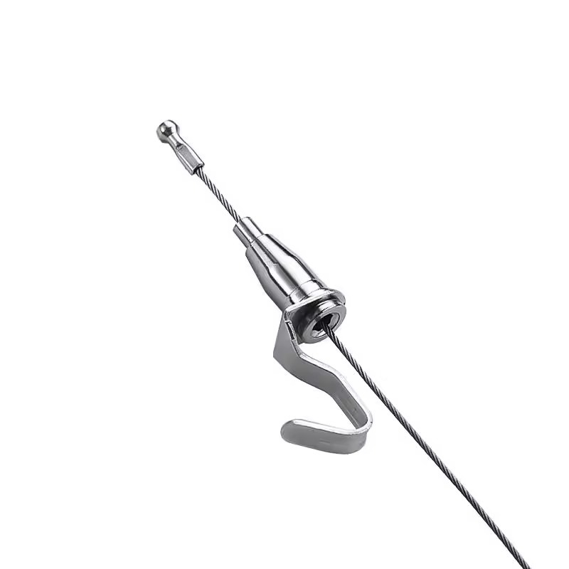 Hanging painting track hanging painting hanging rope oil painting hook hanging mirror line aluminum alloy white paint adjustable large load-bearing invisible