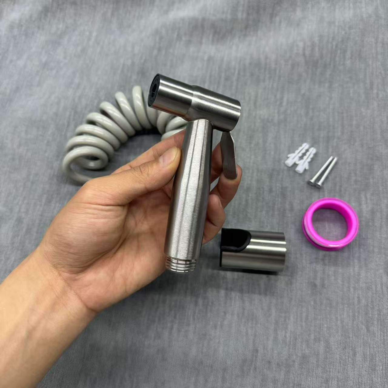 304 stainless steel pressurized toilet spray gun faucet flusher household toilet companion women's washer water spray gun