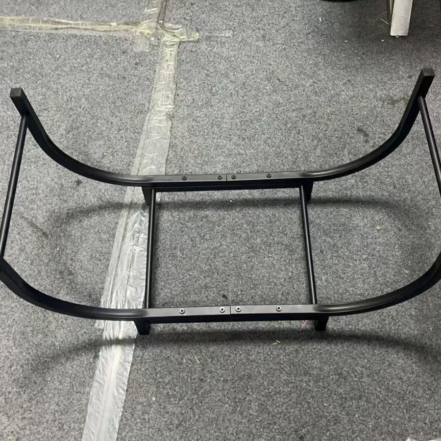 Firewood Storage Rack Firewood Storage Metal Rack Indoor Fireplace Firewood Storage and Organization Rack Wood Display Mobile Rack