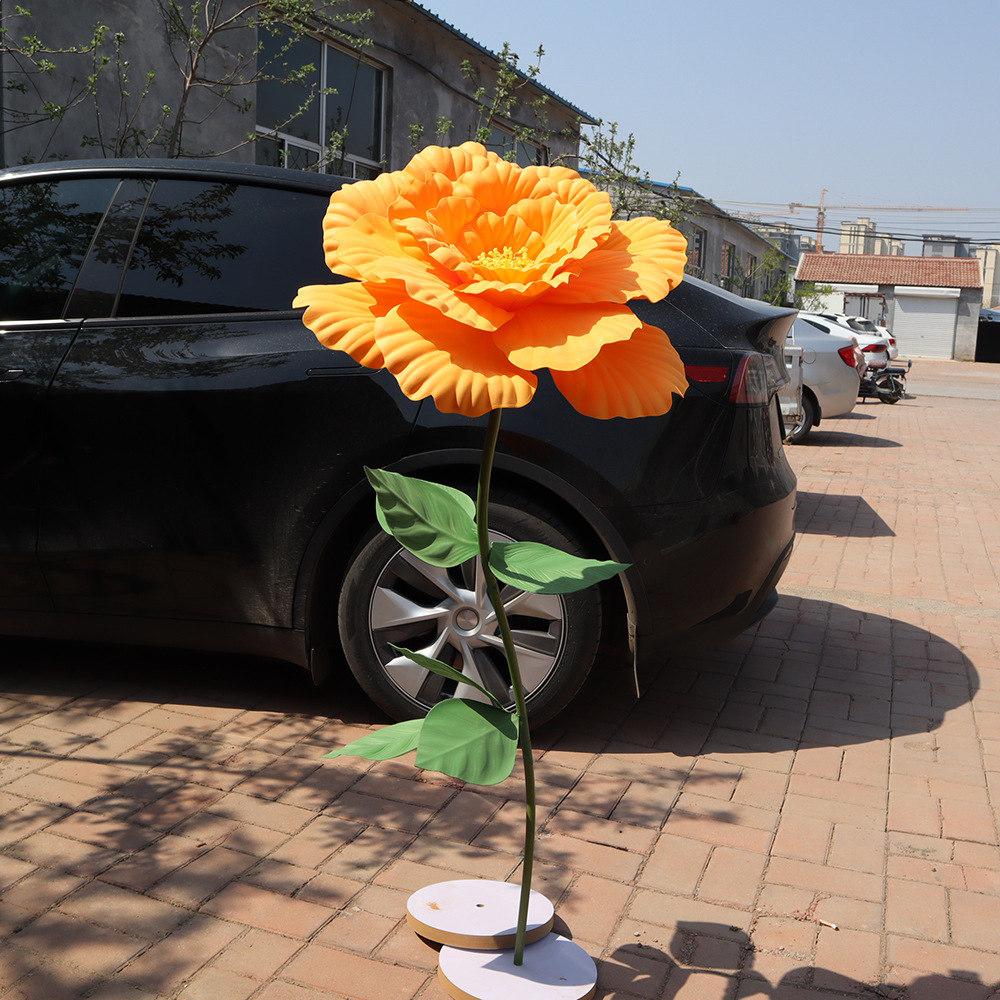 New Large-Scale Simulated Peony Flower Window Display Stage Event Decoration Flower Wedding Background Layout Pe Peony Flower