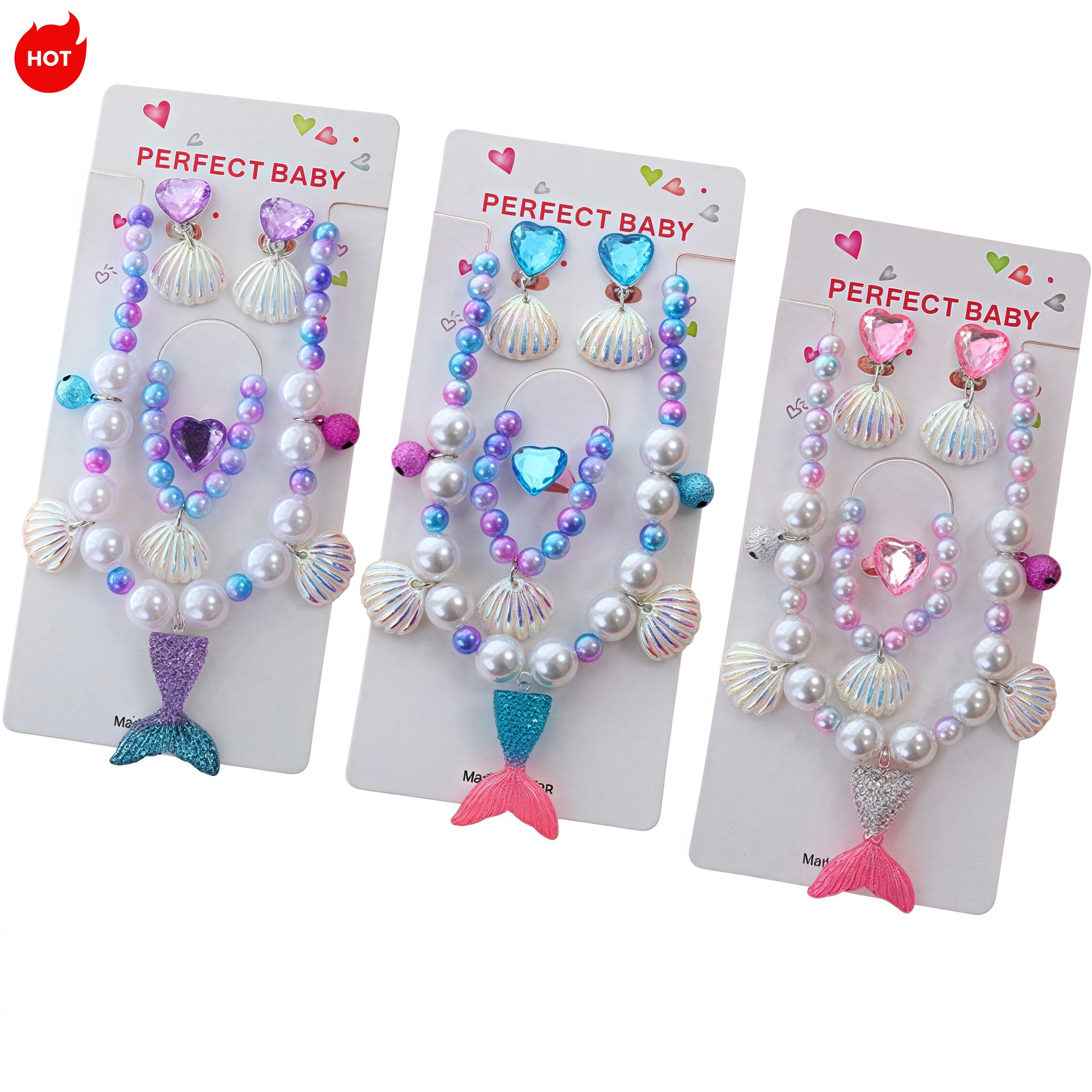 Ожерелье русалки для детей: пять аксессуаров для девочек, подарок на праздник, оптовая продажа