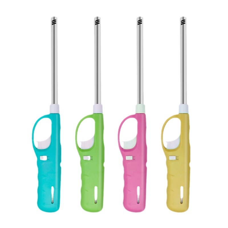 A new batch of extended kitchen lighter household igniter outdoor barbecue lighter open flame ignition gun