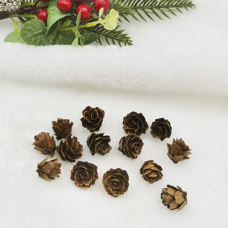 Mini Pine Flowers, Small Fallen Leaves, Pine Flowers, Pine Nuts, 1-2cm Pine Nuts, DIY Raw Materials, Christmas Decorations, Manufacturer Wholesale