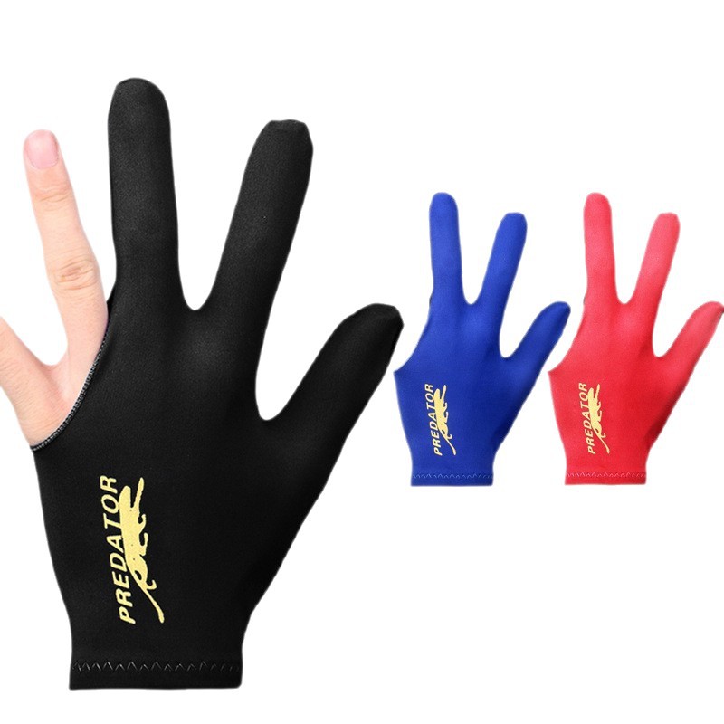 Factory direct billiards three fingers left and right universal gloves billiards ball room ball hall special gloves club gloves