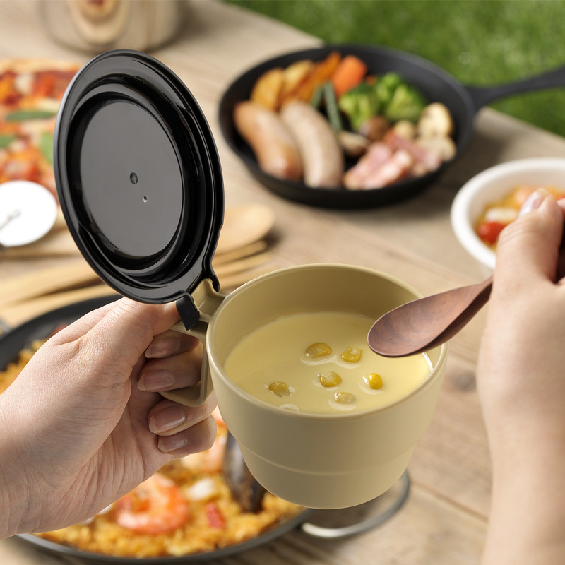 Japanese INOMATA mug with lid for students children Milk Cup with Cup coffee cup tea cup plastic