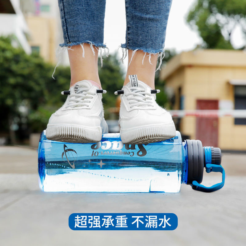 Large Capacity Plastic Water Cup Men's Portable Outdoor Sports Fitness Kettle Water Bottle Large Space Cup 2000ml