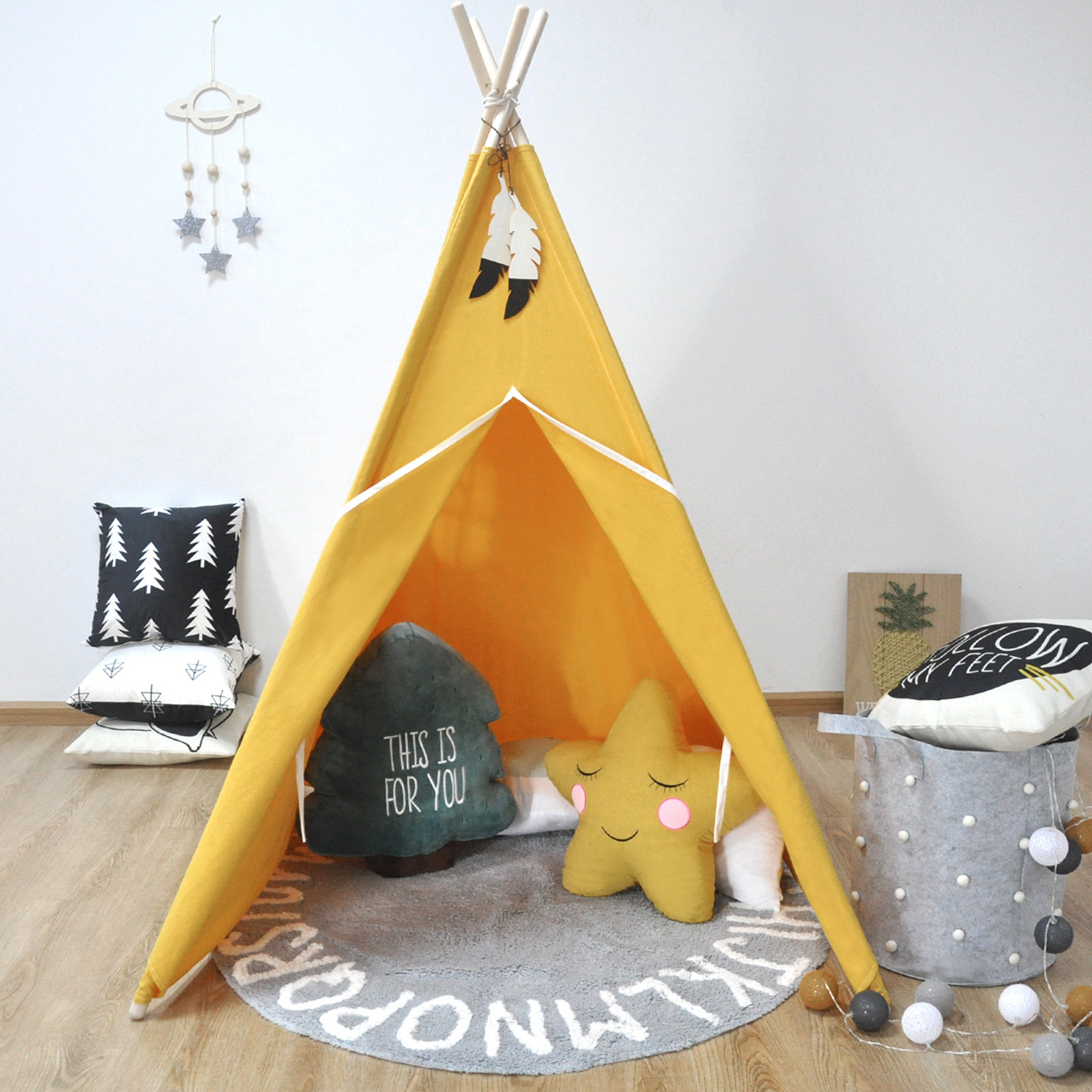 Manufacturer Processes and Produces Children's Indian-Style Tents for Children's Reading Corners, Children's Room Decoration, and Photography Props