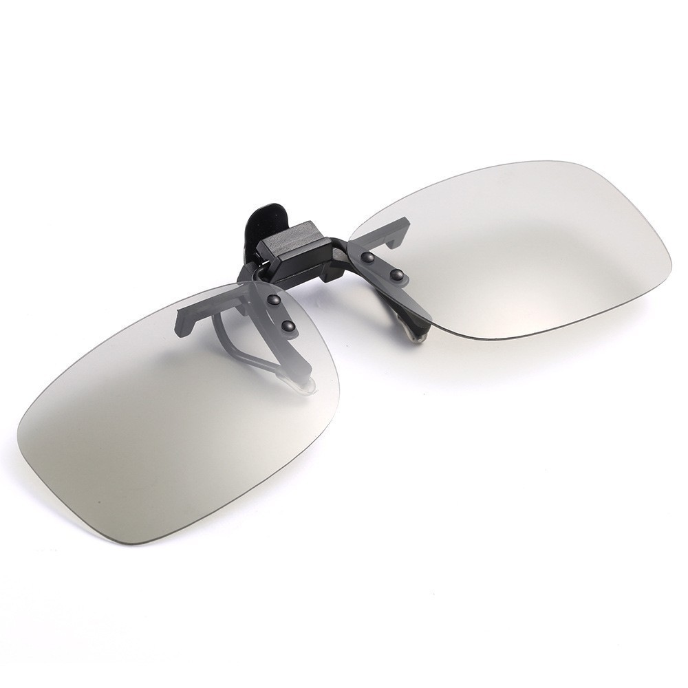 3D glasses for watching movies polarization IMAX giant screen non-flash myopia naked eye 3D metal clip polarizer