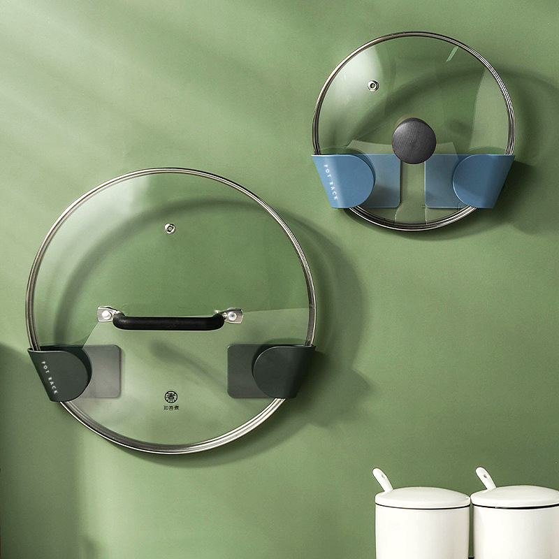 Punch-free Pot Cover Rack Hot Sale Kitchen Multi-functional Storage Rack Wall-mounted Chopping Board Chopping Board Storage Rack Chopping Board Rack