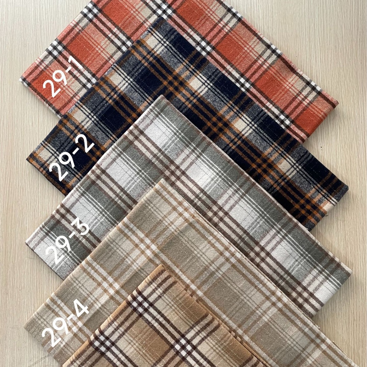 7 260g carded TC polyester cotton flannel sanding yarn-dyed plaid wool-like shirt plaid pants