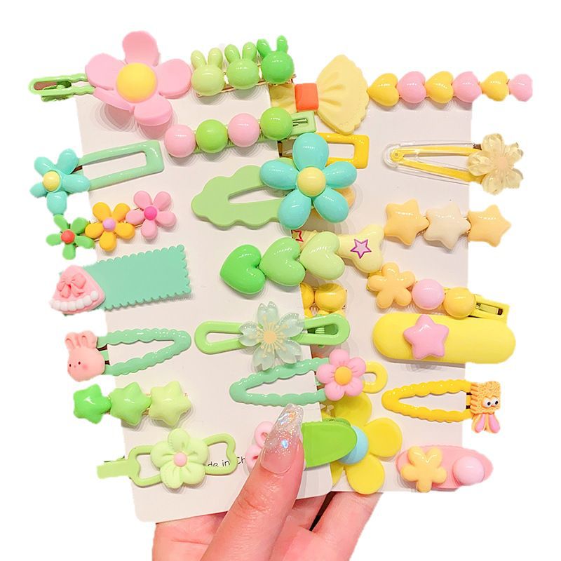2025 New Dopamine Colorful Children's Hair Clips Cute Little Girls Hair Clips Girls Baby Duckbill Clip Hair Accessories