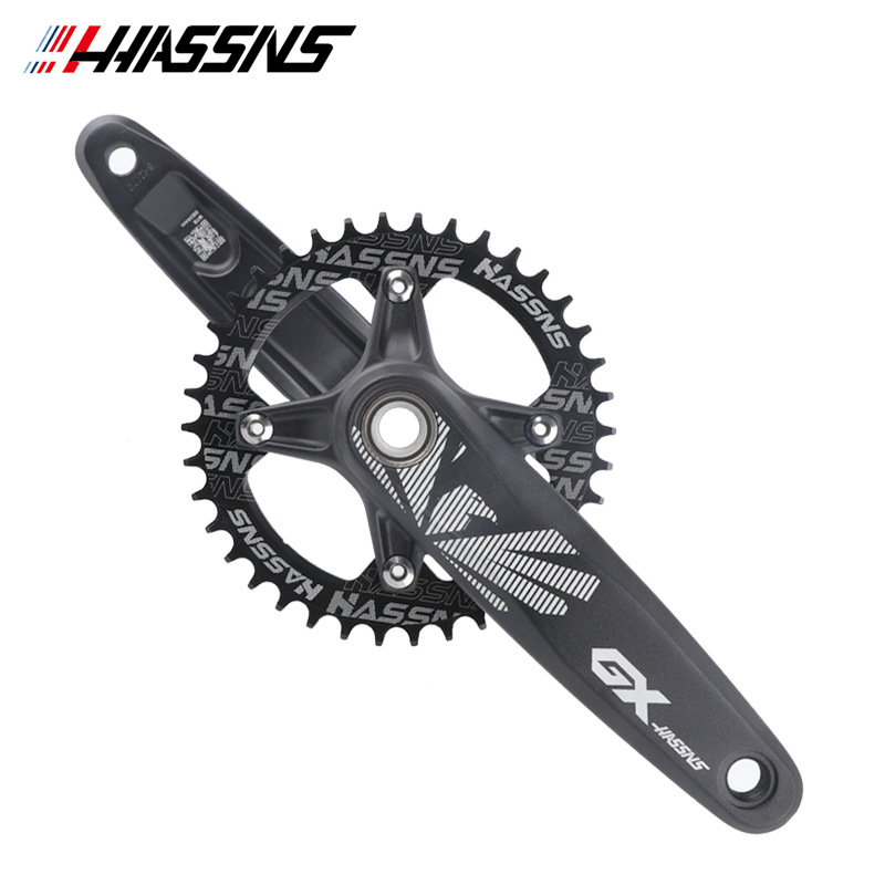 HASSNS GX mountain bike hollow integrated tooth plate widened crank modification positive and negative tooth single plate 32T 34T 36T