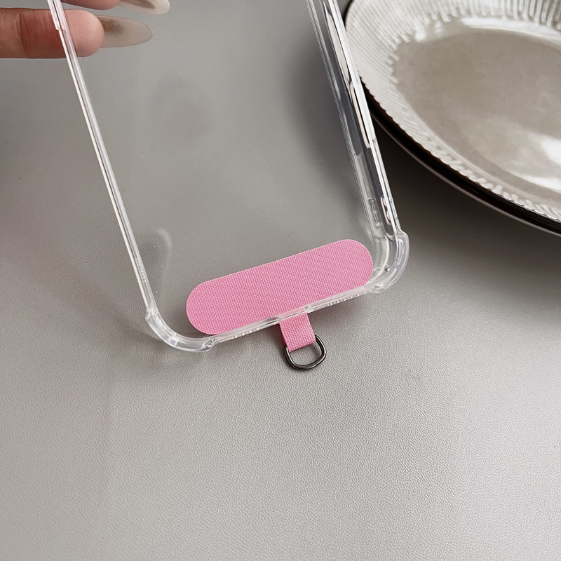 in stock Direct Supply ins Wind Mobile Phone Gasket Anti-lost Curing Cloth Mobile Phone Lanyard Gasket Flexible Removal of Mobile Phone Clip