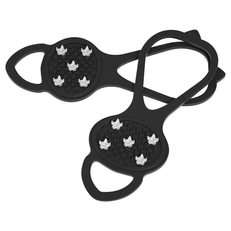 Outdoor Crampons Shoe Covers, Ice and Snow Climbing Shoes, Mountaineering Snow Claws, 5 Teeth, 8 Teeth, 10 Teeth Crampons, Non-Slip Shoe Covers