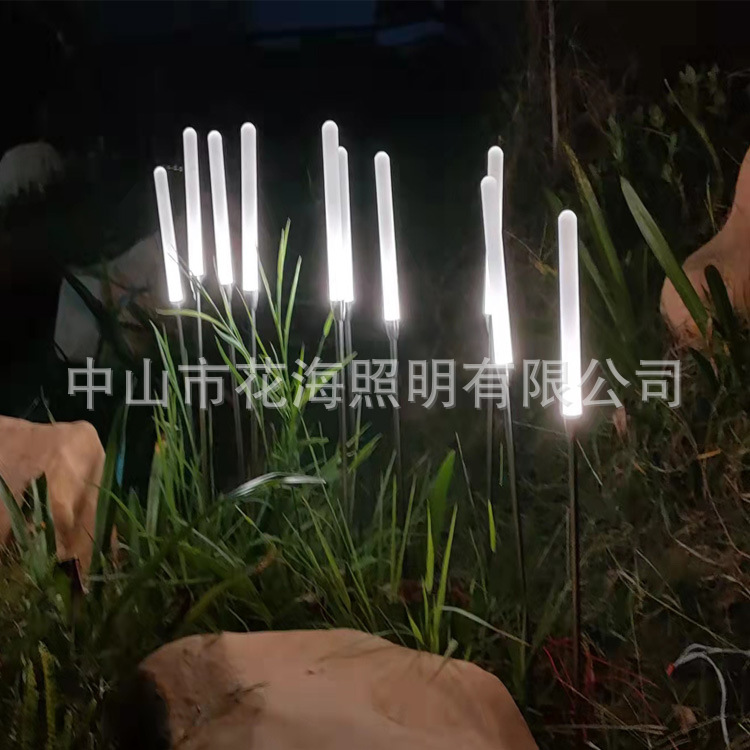 LED acrylic Reed lamp frosted acrylic stick outdoor waterproof courtyard garden decorative lamp ground lawn lamp