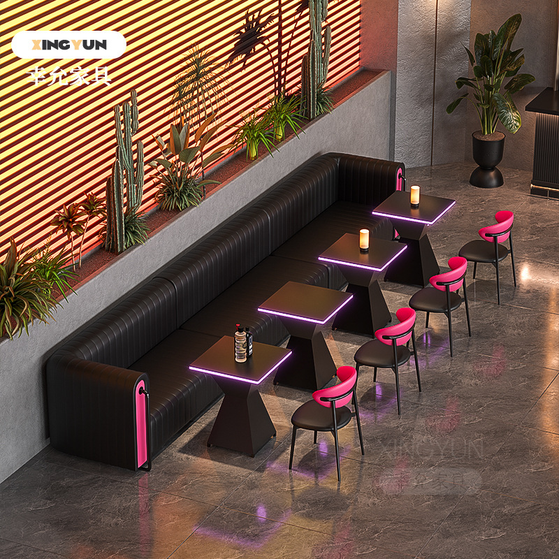 Диван Ktv Комбинация стола и стульев для барной стойки в индустриальном стиле