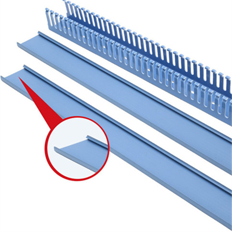 Blue wiring trough opening cabinet wiring trough electric box wire finishing wiring trough industrial U-shaped pvc wiring trough
