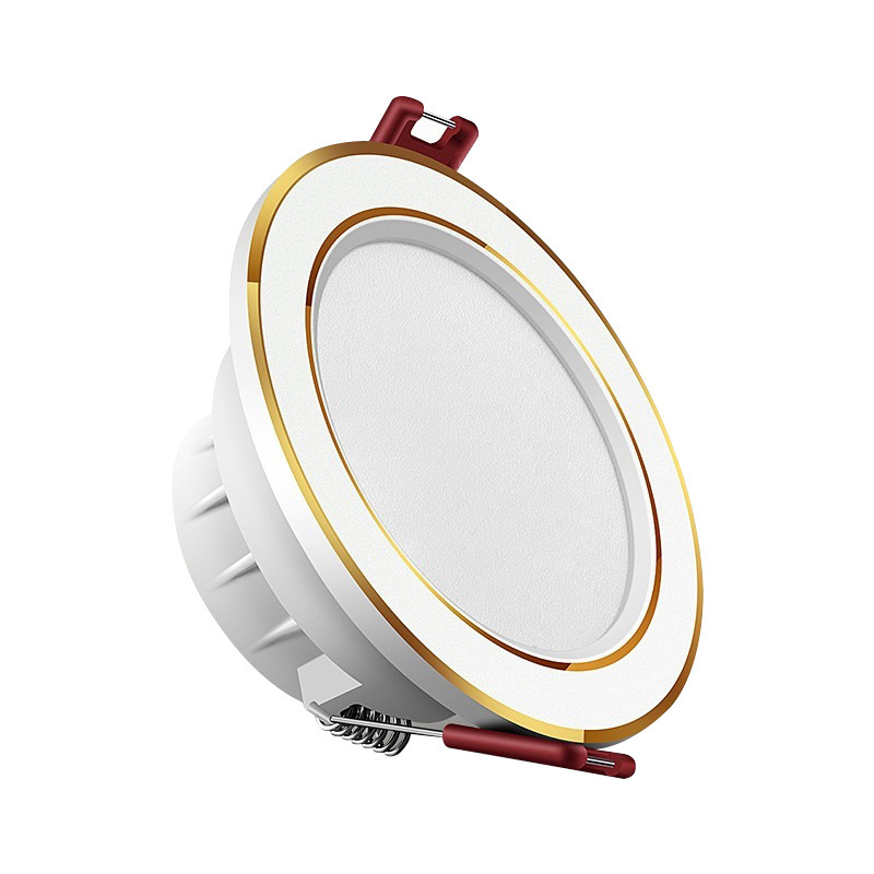 Household downlight led ceiling spotlight 5w embedded opening 7.5cm living room ceiling bull's eye hole lamp simple lamp