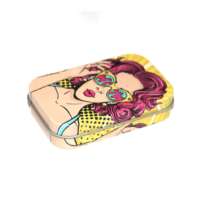 New Style Personalized Tinplate Flip Tobacco Box 20 Pack Cigarette Case Hand-rolled Tobacco Box Men's Portable Smoking Accessories