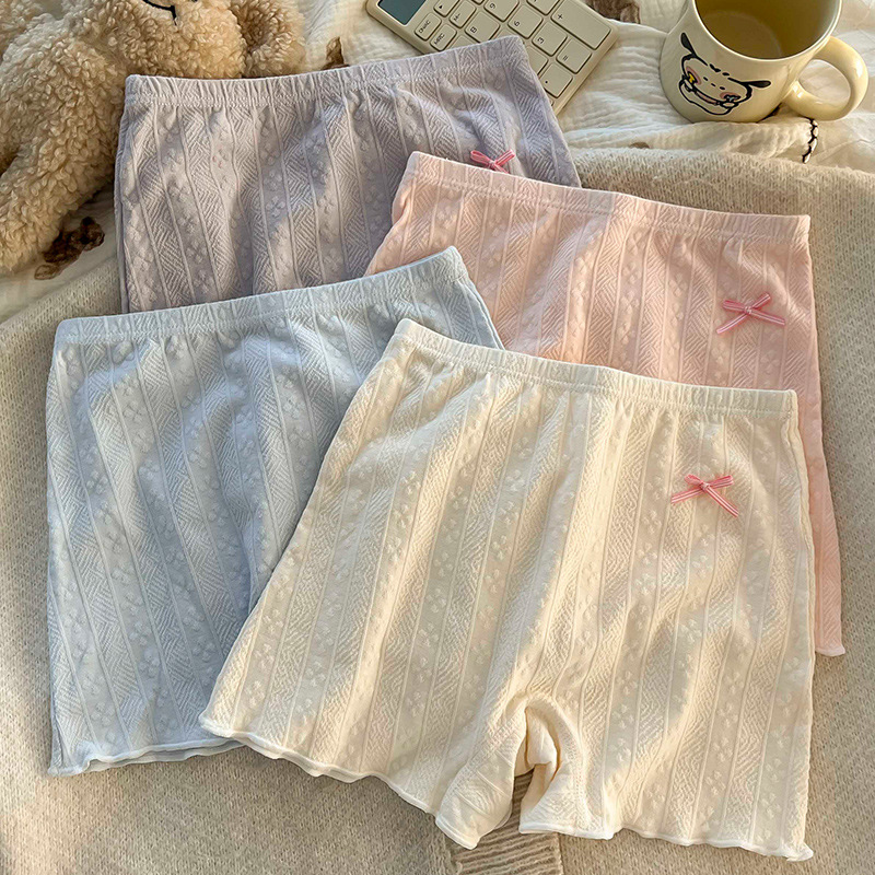 Girls' Pure Cotton Safety Pants Antibacterial Crotch Baby's Middle-aged Children's Students Summer Anti-light Mid-waist Girls' Base Shorts
