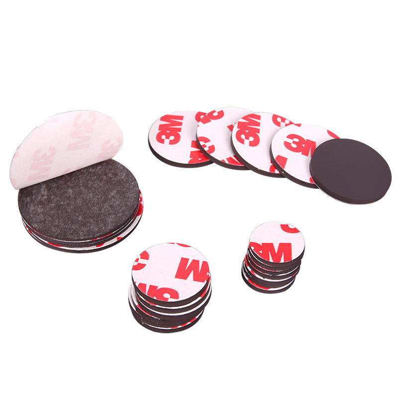 Spot Rubber Soft Magnetic Strong Adhesive Self-Adhesive Soft Magnetic Sheet DIY Round Refrigerator Magnet Flexible Magnetic Patch