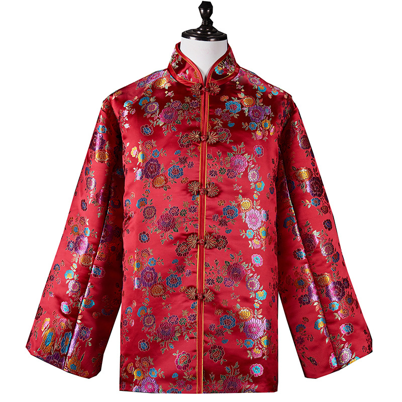 Shroud Funeral Supplies Manufacturers Send Old Clothes Silk Yunjin Various Fabrics Men's and Women's Full Shroud Seven-Piece Shroud