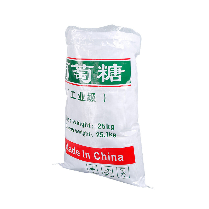 Industrial Glucose White Sugar Woven Bag Sodium Acid Opp Film Color-Printed Composite Packaging Bag 25kg Plastic Chemical Bag