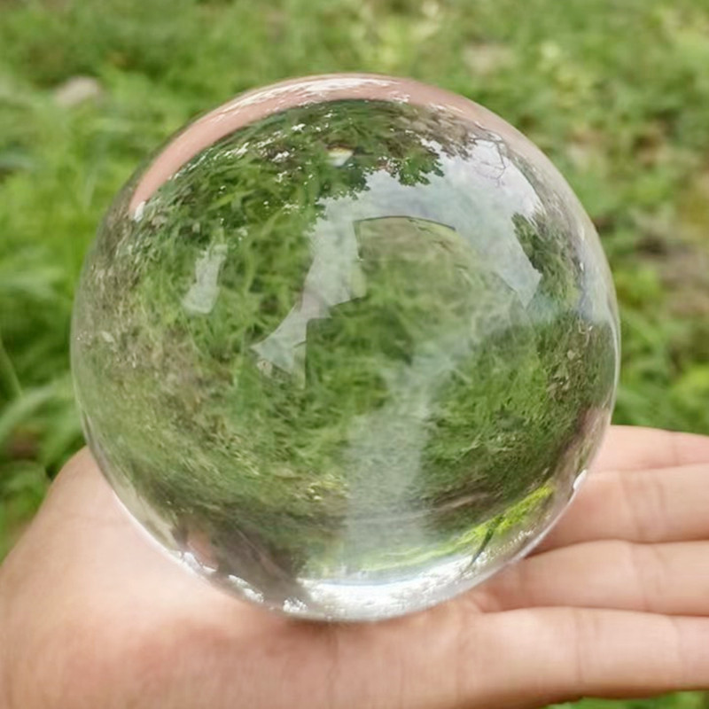 White Crystal Ball Feng Shui Transparent Ball Photo Photography Crystal Glass Ball Home Decoration Living Room Desk Ornaments
