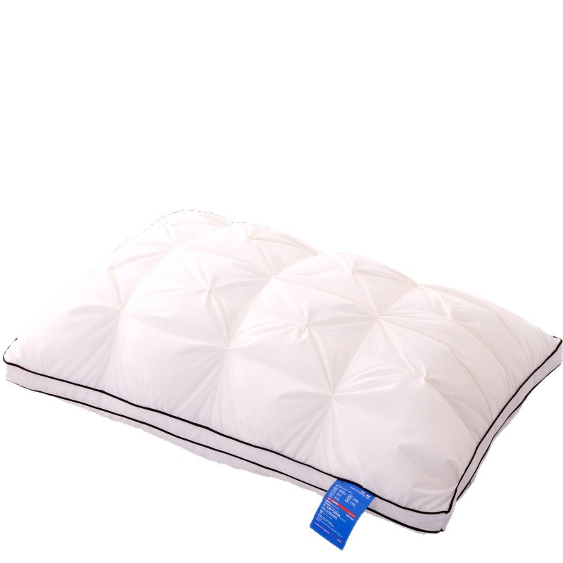 Cotton Satin Hotel Thickeneded Bread Twisted Feather Velvet Pillow Core Cervical Spine Washable Single High Pillow