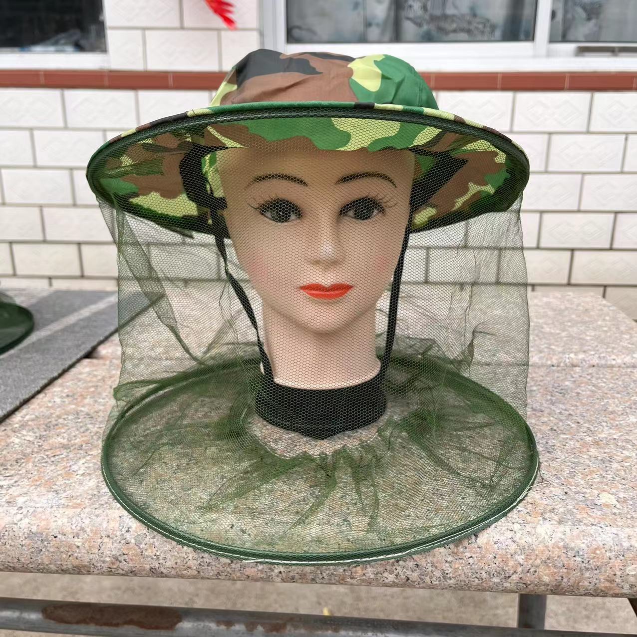 Оптовая камуфляжная кепка против комаров, солнцезащитная, для ночной рыбалки