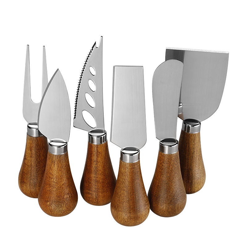 Cross Border in stock Acacia Wood Cream Knife Burease Knife Western Knife Fork Cheese Bread Knife Cheese Knife Cheese Knife