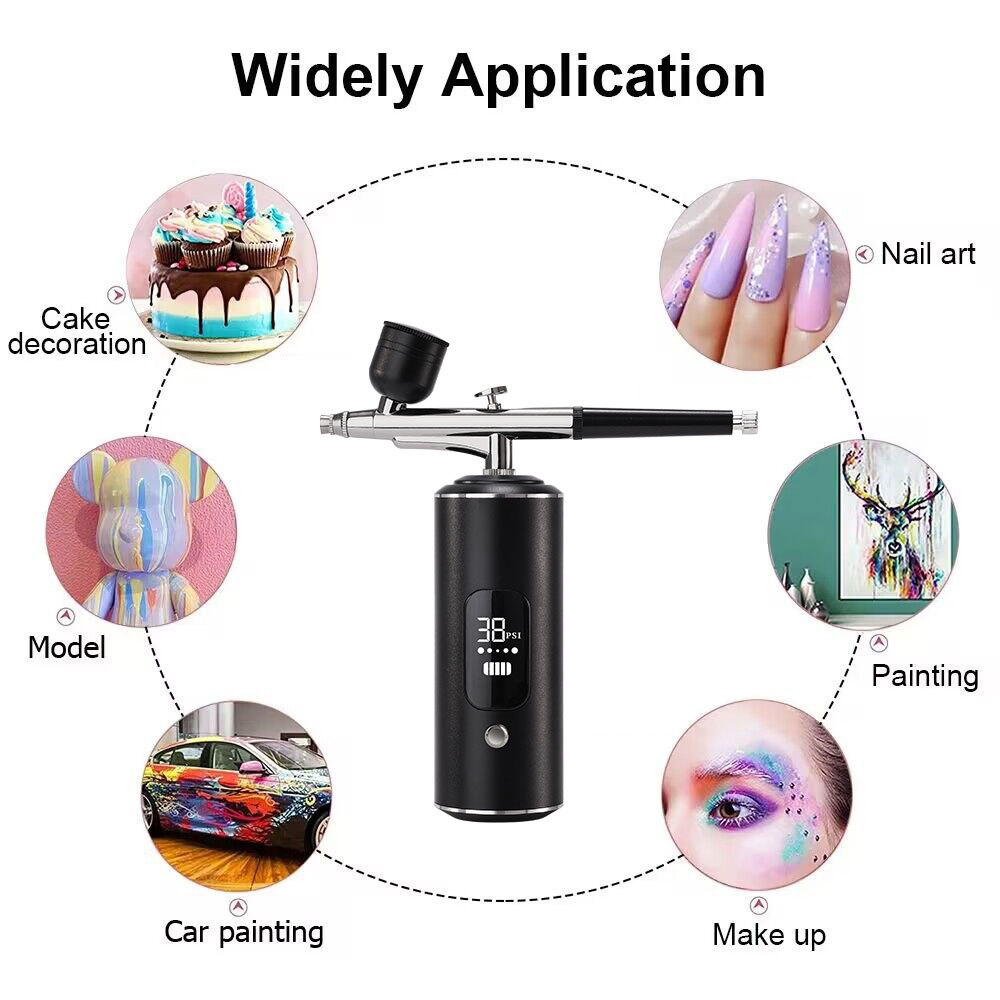 Oxygen Intoxicator Household Portable Handheld Facial Spray Gun Essence Introduction Spray High Pressure Water Replenishment Instrument Painting Nail Art