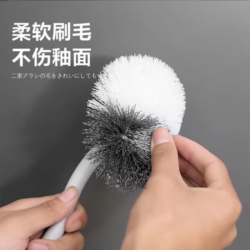 Long Handle Toilet Brush Japanese-style Elbow Household Non-dead Angle Toilet Cleaning Brush suit Toilet Cleaning Toilet Toilet Brush