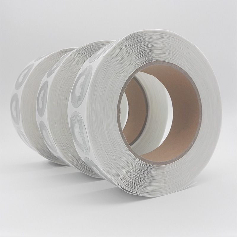 Round 33mm Anti-Theft Barcode Magnetic Strip Soft Label for Supermarkets, Rf-Specific Soft Tags for Supermarkets