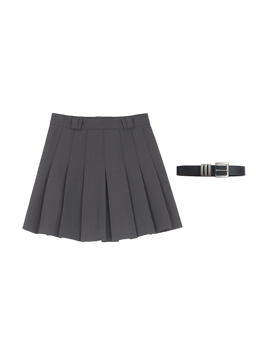 [Mainly Recommended: Seoul Private School Pleated Skirt] High-Waisted Slimming A-Line Jk Short Skirt for Women, New Summer Style Half Skirt N127B