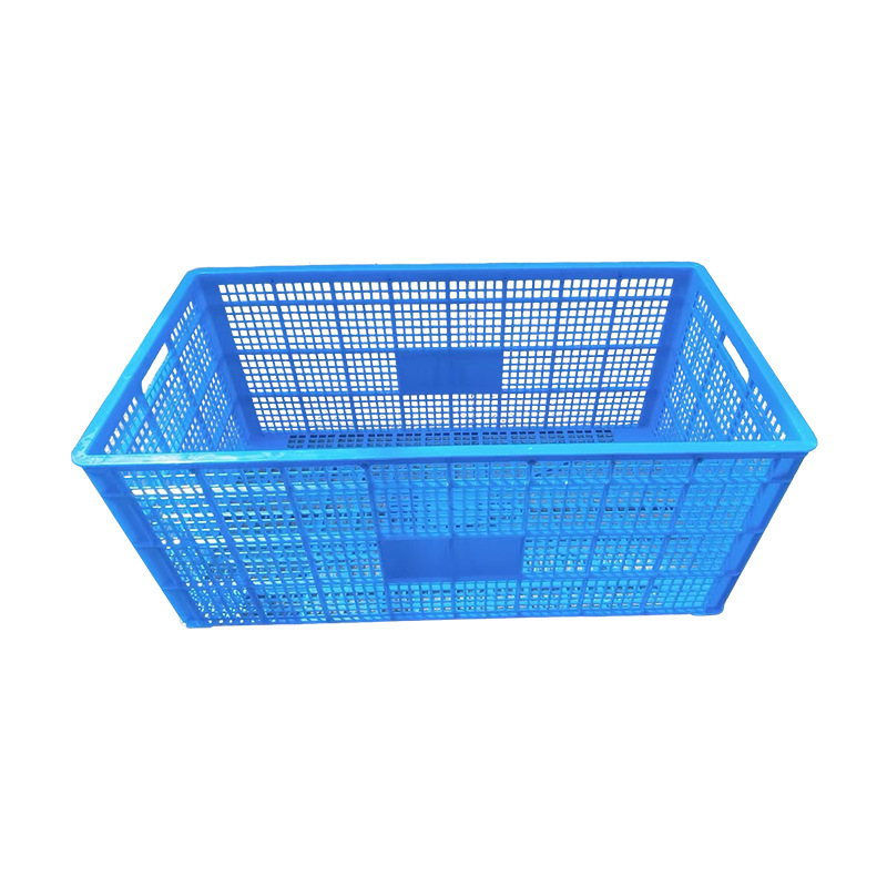 Wholesale of New Pure Material Rectangular Plastic Baskets with Holes for Transport, Specifically for Express Delivery, Direct from Manufacturer in Jiangsu