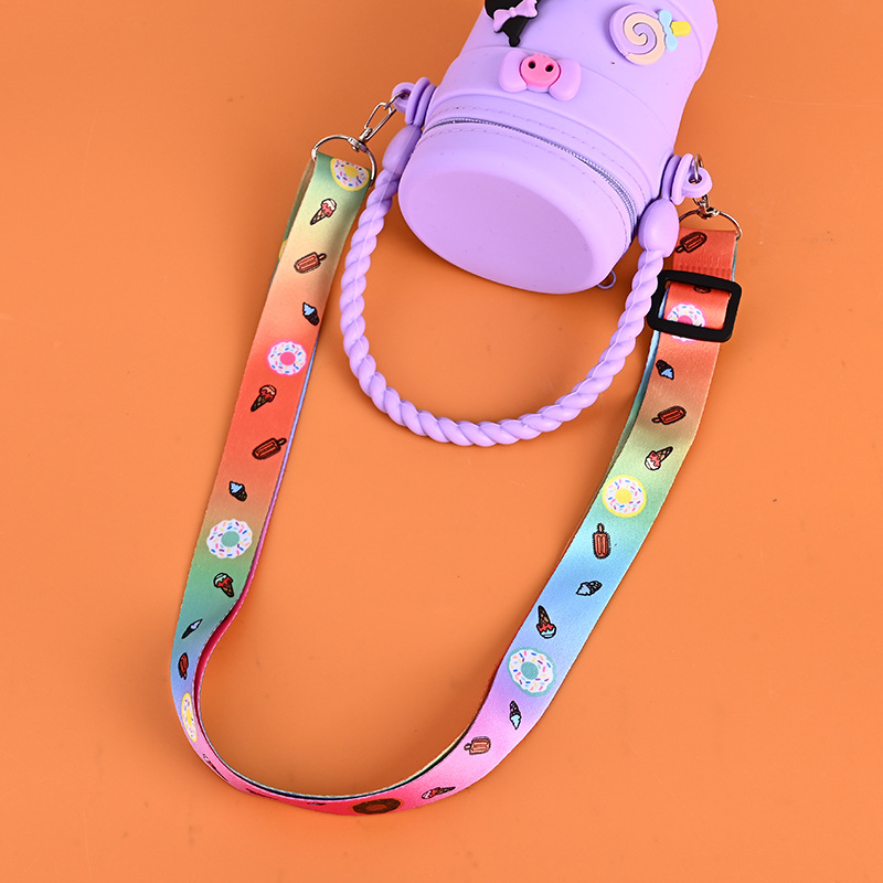 Customized Kidsren's Crossbody Bag Cartoon Bucket Bag Silicone Kidsren's Bag Mini Handbag Girls Shoulder Bag